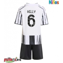 Camiseta Juventus Lloyd Kelly #6 Primera Equipación para niños 2025-26 manga corta (+ pantalones cortos)